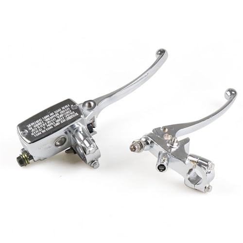 Levier de Frein Moto Hydraulique pour Rénovation Guidon 22mm Argent