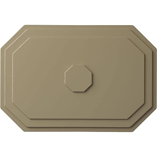 Image of Ekena Millwork CM25FEGDF Felix Ceiling Medallion, Gobi Desert, 25 1 /4 inchW x 17 1 /4 inchH x 1 3 /4 inchP