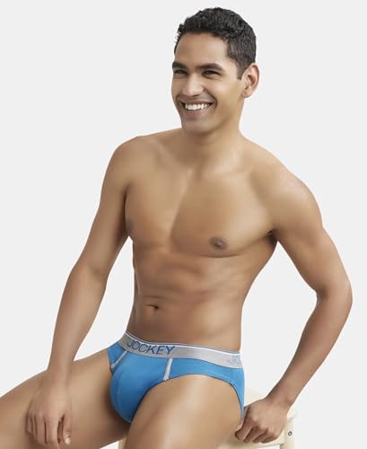 Image of Jockey 8044 Men's Super Combed Cotton Rib Solid Brief with Ultrasoft Waistband