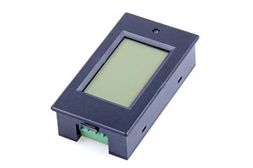 Image of DC 6.5-100V 20A Voltage Amperage Power Energy Meter DC Volt Amp Tester Gauge Monitor LCD Digital Display with Blue Backlight Measuring Volts Current with Built-in Shunt