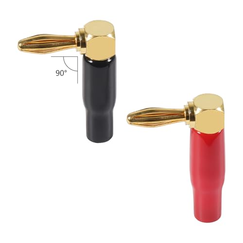 6 plugs banana ángulo derecho para cable de altavoz miniatura 2