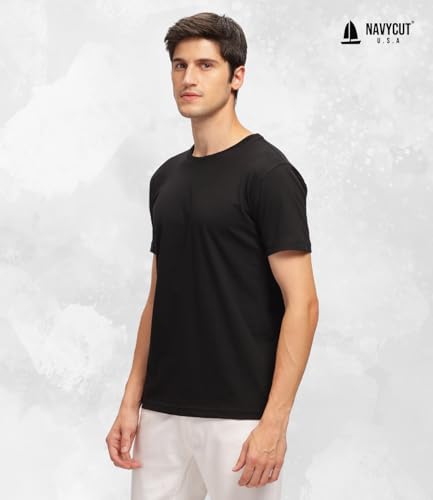 Image of Men T Shirt Cotton Round Neck | Solid Cotton Tee Half Sleeve | Breathable Casual T Shirt for Men | Stylish Round Neck Casual Wear | 12 Colors