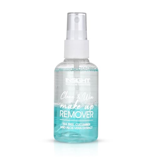Image of INSIGHT Clean & Win Makeup Remover|Hydrating Formula| Enriched with Vitamin E, Jojoba Oil , Aloe Vera |Non-Greasy| Suitable for All Skin Types|Blue-100ml
