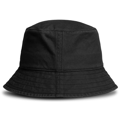 Image of Timberland Mens Bucket Hat, Cotton Twill, Soft Brushed Finish, Packable Sun Hat