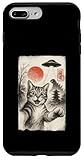 Cat Sumi-e Kawaii Ink Painting Japanese Cute Gifts