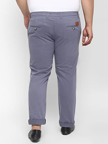 Image of Urbano Plus Men Mid Rise Cotton Regular Fit Casual Chino Pants Stretch