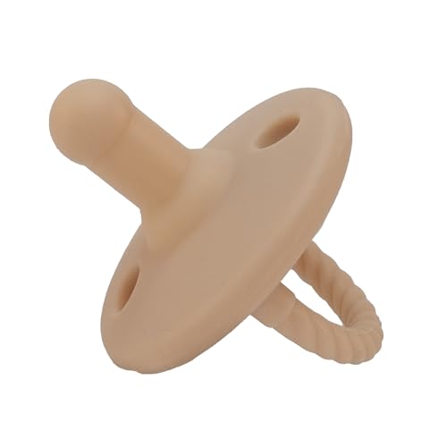 BABYZOCO Chupete de silicona para bebe, Chupón para bebe, Chupe para bebe, chupetes para recién nacidos, Libre de BPA, Tetina suave, Talla 1, Apto para 0 a 6 meses, Rosa pastel