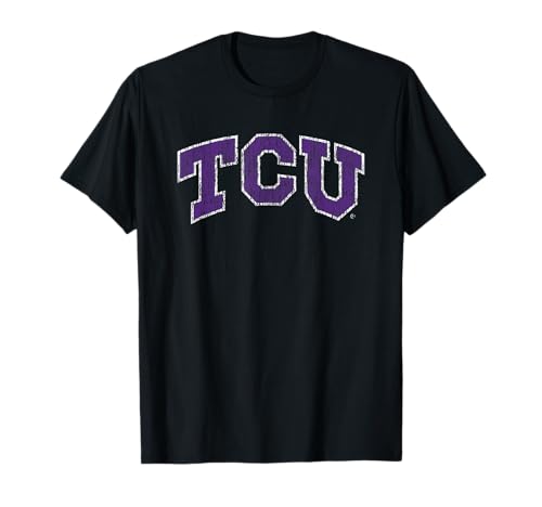 TCU Horned Frogs Vintage Block Logo Officially Licensed T-Shirt