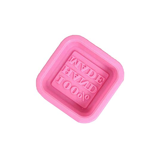Akoak 6 Pack Pink Diy Handmade Square Silicone Soap Molds - 100% Handmade - For Soap Making Handmade Baking Tool Soap Cake Decorating #TOP2
