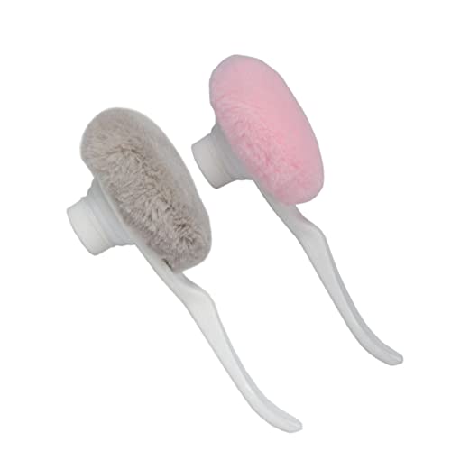 Image of The ChipmunK Store's Makeup Powder puff Combo with handle (Grey, Pink)