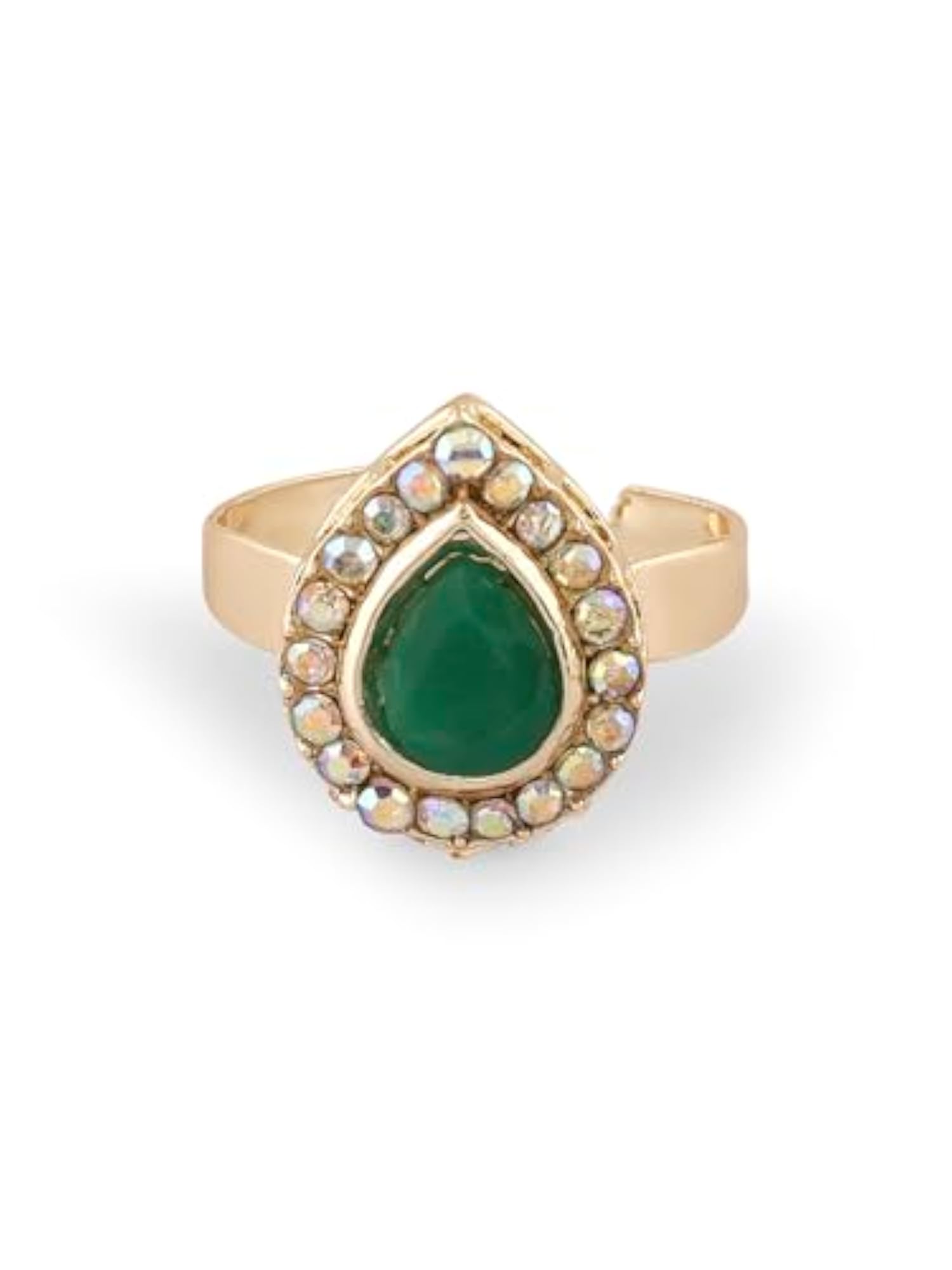 Green Unicorn Diamonds & Stones Jewelry Set-ZPFK16623