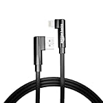 amazon basics L Shape 3A Fast Charging Cord, USB A to Lightning Cable, 480 Mpbs Data Transmission For iPhone, iPad 1 Meter – Black