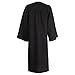 GraduationMall Unisex Matte Graduation Gown for High School & Bachelor | Choir Robes for Church | Judge Robe Costumes Black Small 45(5'0
