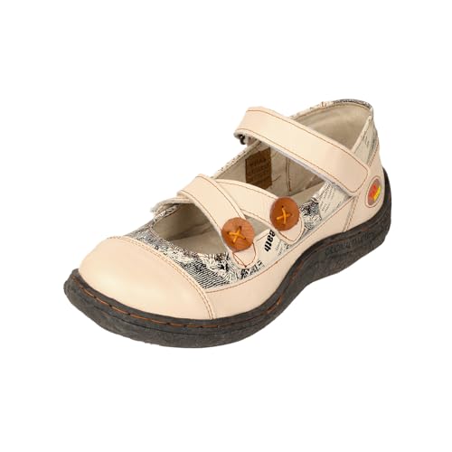 TMA EYES Women's Shoes Wide Fit Comfortable Leather Slip-On Strap Non-Slip Walking Shoes