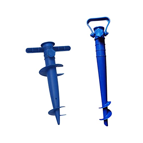 ZHANGWW ZWF Store 2 STÜCKE Schwere Dach-Regenschirm-Stand-Regenschirm-Basen-Strand-Regenschirm-Sandanker-Anker (Color : Blue) Cover