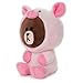 GUND LINE Friends Piggy Brown Bear Plush Stuffed Animal, 7