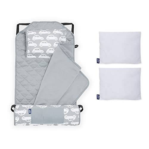 Wildkin Modern Nap Mat Comes with Back-up Removable Pillow (Cars)