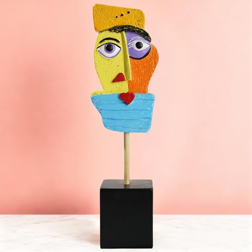Estatua abstracta moderna artesanal para decoración miniatura 1