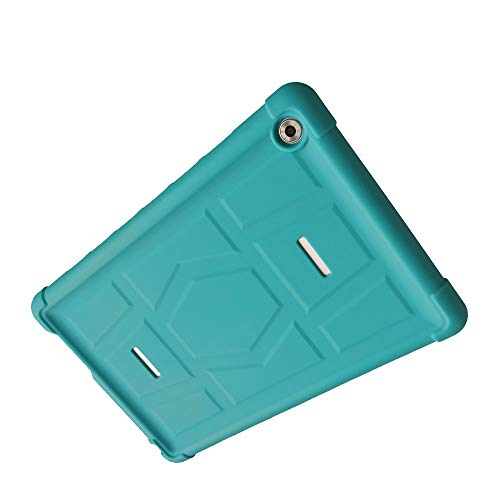 Cover for Huawei MediaPad M5 10.8 CMR-W09 CMR-AL09 Also Fit M5 Pro 10.8 Inch Tablet Bumper with Handstrap CMR-W19 CMR-AL19 Kids Friendly Soft Silicone Rugged Case Turquoise