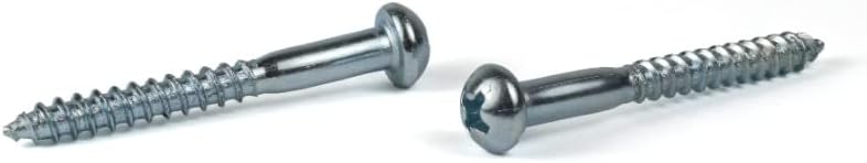 #6 x 3/4 Wood Screws/Phillips/Round Head/Steel/Zinc / 7,000 Pc. Carton