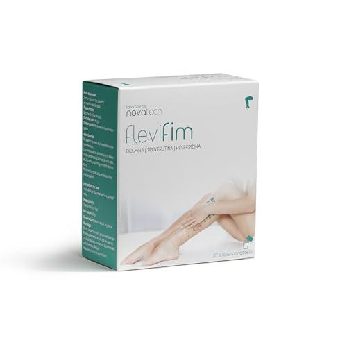 NOVATECH - FLEVIFIM - 30 Sticks - Complemento Alimenticio - Diosmina + Troxerutina + Hesperidina - Piernas Cansadas - Circulación - Varices