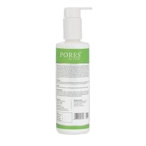 Image of PORES BE PURE Deep Nourish Body Lotion with Cucumber & Aloe Vera | Hydrating & Refreshing Daily Moisturizer for Soft, Smooth & Glowing Skin | Suitable for All Skin Types - 250ml