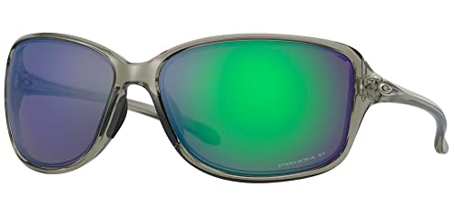 Oakley Women's OO9301 Cohort Rectangular Sunglasses, Grey Ink/Prizm Jade Polarized, 62 mm