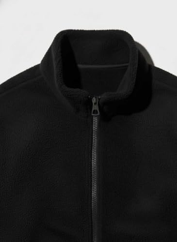 Image of UNSTD Men Plus Size Fleece Jacket for Men Standard Length | Winter Wear Full Sleeves Zipper Jacket | Warm & Comfortable Big and Tall Jacket