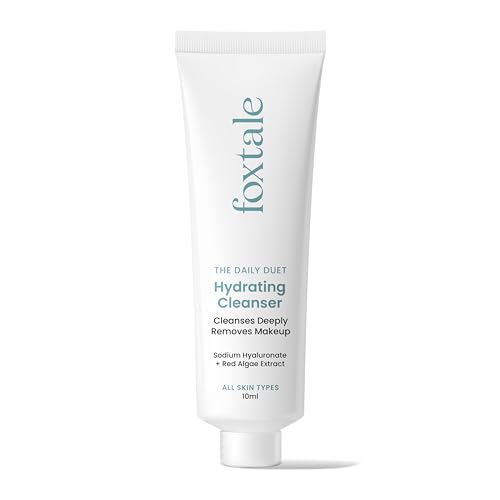 Foxtale Hydrating Face Wash (Tube) with Hyaluronic Acid, Vitamin B5 for Women, Men | Pore Cleansing | Dirt Control | Makeup Remover | Cleanser For All Skin Types – 10 ml Foxtale Hydrating Face Wash (Tube) with Hyaluronic Acid, Vitamin B5 for Women, Men | Pore Cleansing | Dirt Control | Makeup Remover | Cleanser For All Skin Types – 10 ml