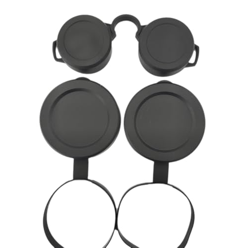 Kquepo Capuchons de protection pour jumelles en caoutchouc pour objectifs, couvercles oculaires pour jumelles, couvercles télescopiques, protection de lentille A – vue 7