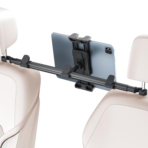 OHLPRO Car Tablet Holder for iPad Headrest Mount, Aluminum Extendable Back Seat Stand Compatible with iPad Pro Air Mini | Galaxy Tab | Kindle Fire HD or Other 4.7-13