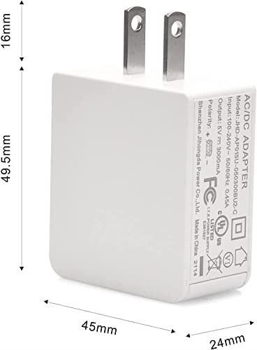 Gowoops 5V 3A Dual Usb Port Power Supply (Ul Listed) #TOP7