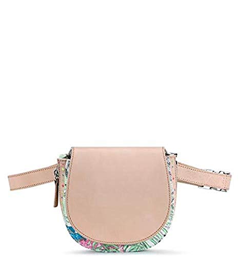 Sakroots Womens Seni Saddle Bag, Latte Waterfall2