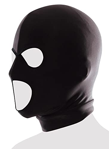 Pipedream Fetish Fantasy Spandex 3-Hole Hood, Black, One Size Fits Most #TOP4