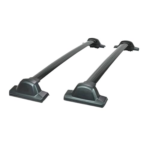 Barras de techo para CRV 2007-2011 con rieles laterales negros de 60 kg