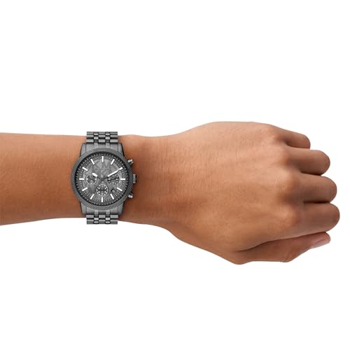 Image of Michael Kors Hutton Gun-Metal Watch MKO1164