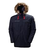 Helly Hansen Coastal 2 Parka Chaqueta Impermeable, Cortaviento y Transpirable para el Uso Diario, Hombre, Azul Marino, XL