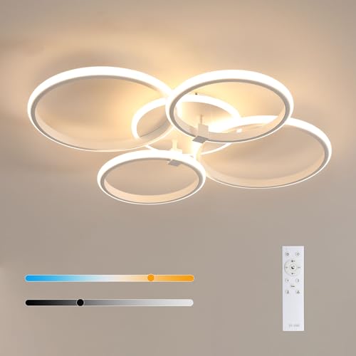 Plafoniere Dimmerabili: Moderne plafoniere dotate di telecomando, che consentono di regolare la temperatura del colore da una luce calda di 3000K a una luce fredda di 6500K, con livelli di luminosità compresi tra il 10% e il 100%. Dotate di funzione di memoria