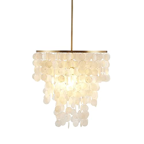 Suspension nacre style idyllique 3-light pour créer un cocon dans la chambre