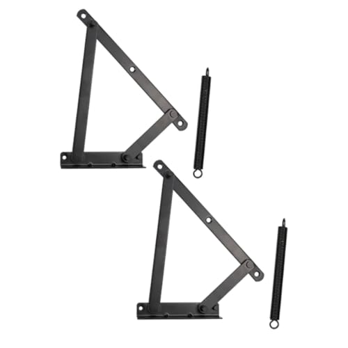NAMOARLY Bisagras Plegables de Aleación Negra para Puertas de Armarios y Sofás, Diseño Versátil y Funcional para Aplicaciones de Muebles, 1 Par