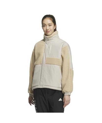 adidas [アディダス] フリース ワーディング ルーズフィット ボア フルジップアップジャケット KTX54 レディース