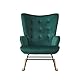 BAÏTA Sessel Suzie Rocking Chair aus grünem Samt