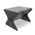 GasOne 15” Portable Charcoal Grill – Foldable BBQ Grill – Camping Grills for Backyard, Bonfire, Patio – Heavy-Duty Portable Fire Pit – Camp Cooking Gear