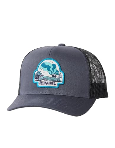 Rip Curl Custom Curve Trucker Hat-Washed Black