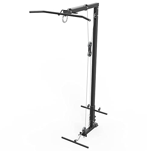 Atletica Latzug mit Rudereinheit | Kompatibel mit der R4-Serie | 211cm Höhe | bis 250 kg belastbar | Mit integrierter Rudereinheit Cover