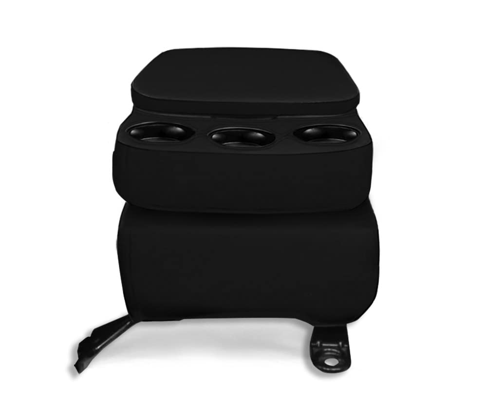 CarsCover Custom Fit 2013-2016 Dodge Ram 1500 Pickup Truck Black Neoprene Car Front Center Jump Seat Cover and Console Covers