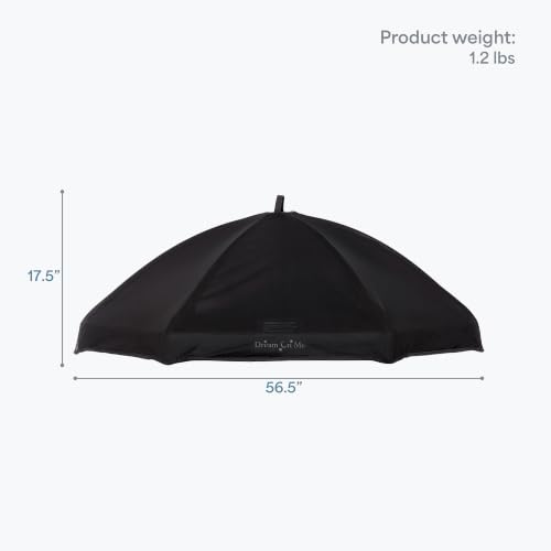 Image of Dream On Me Onyx Playpen Canopy Top, Sun Shade that Blocks Up to 98% UVA /UVB Rays, Breathable Mesh, Removable Tent Top Accessory for Onyx Playpen, Black