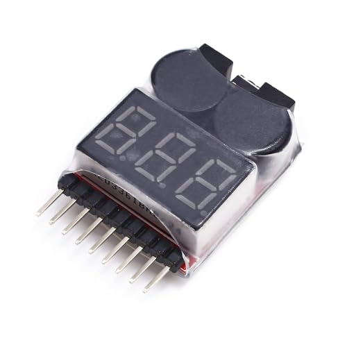 Image of 2Pcs Low Voltage Buzzer Lipo Alarm Piezo Tester Checker Warner Saver Voltage 1-8S Lipo Li-ion LiMn Li-Fe Battery Monitor Checker