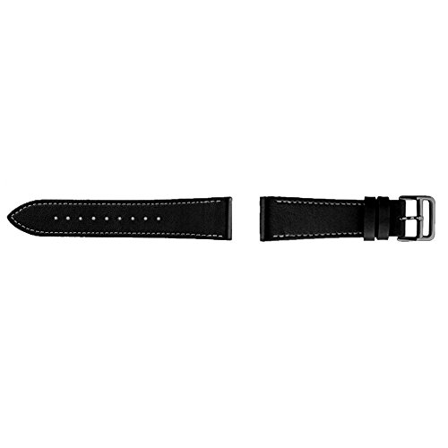 OVERMAL Luxury Genuine Leather Watch Band Wrist Strap for Fitbit Blaze Smart Watch (Black)