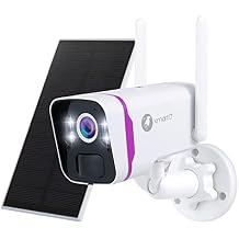 xmartO WiFi 6 Wire-Free Solar Home Security Camera System Wireless, 4-Cam 4MP QHD CCTV Camera Kit with 10CH Expandable 4K WiFi NVR and Past 120-Day Video Storage SCS-2K104-PARENT 1-CAM Combo